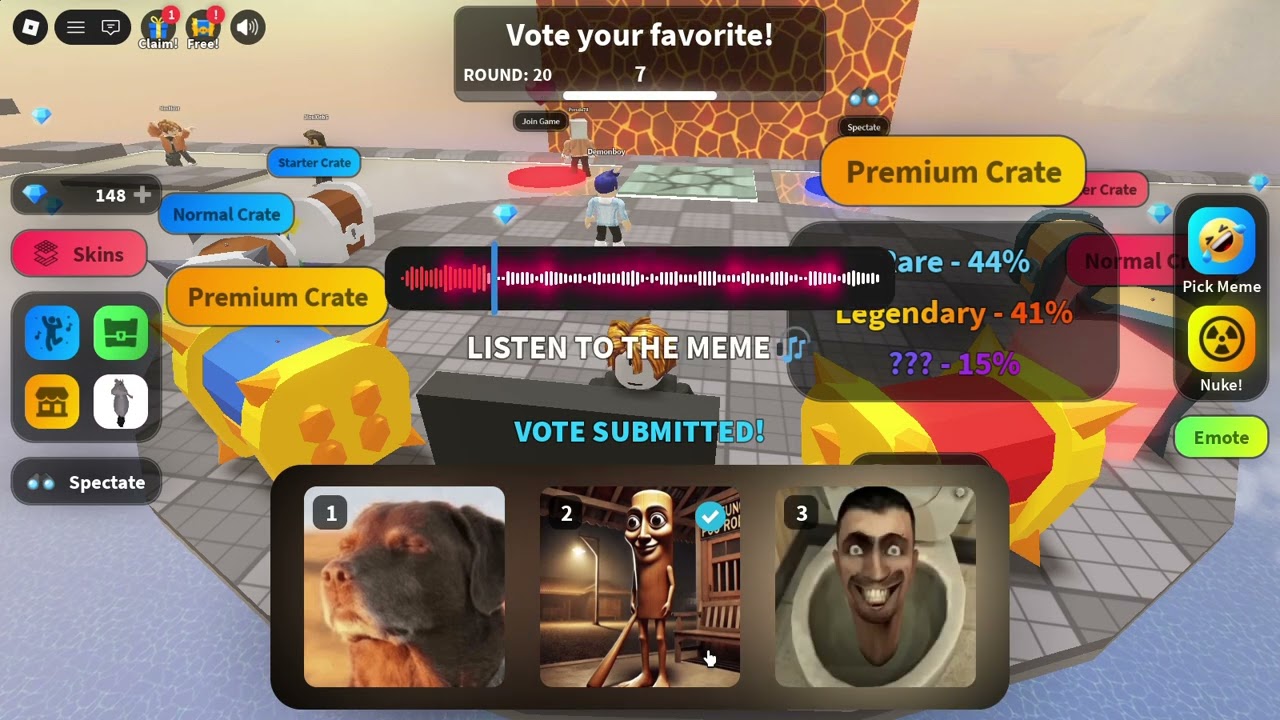 hraju meme hru v robloxu