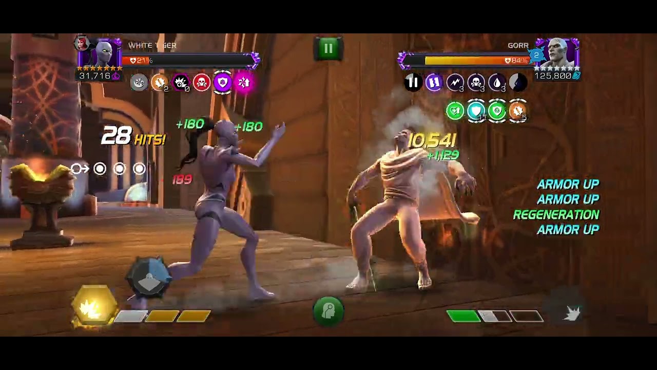 Testing White Tiger's Healing (Full Recoil, no Deep Wounds)