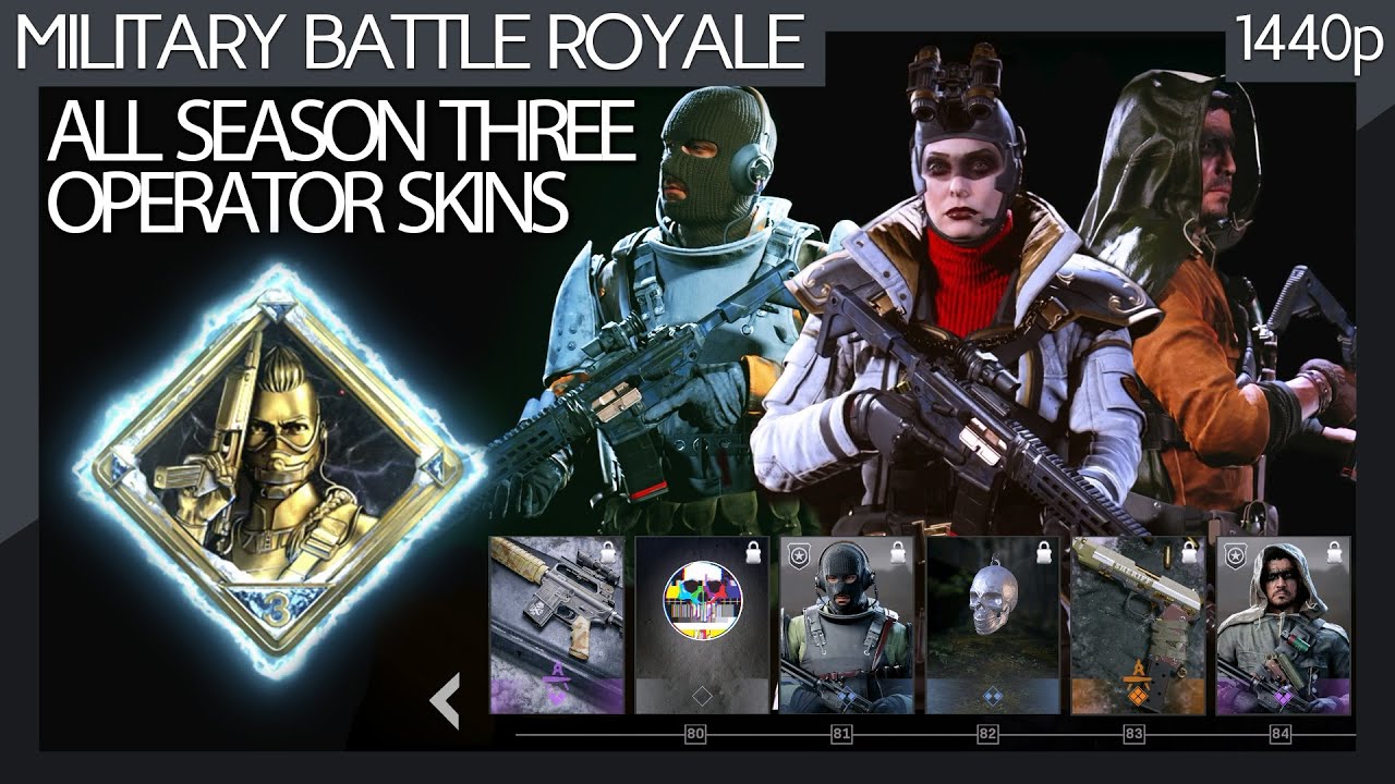 Warzone Cold War (2021) - Season Three - All Operator Skins + mission details (No commentary) 1440p