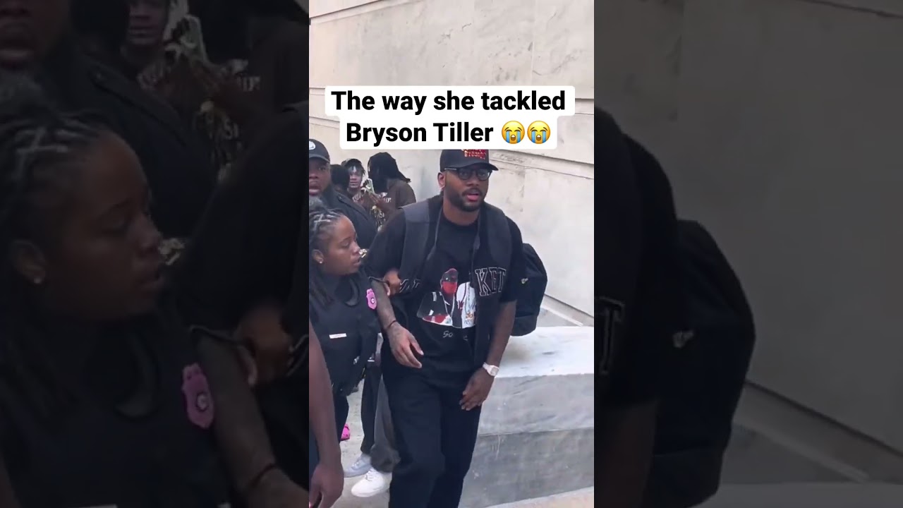Security Guard MANHANDLES Bryson Tiller #shorts