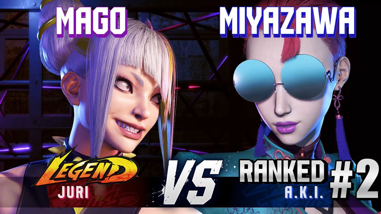 SF6 ▰ MAGO (Juri) vs MIYAZAWA KIRYU (#2 Ranked A.K.I.) ▰ High Level Gameplay