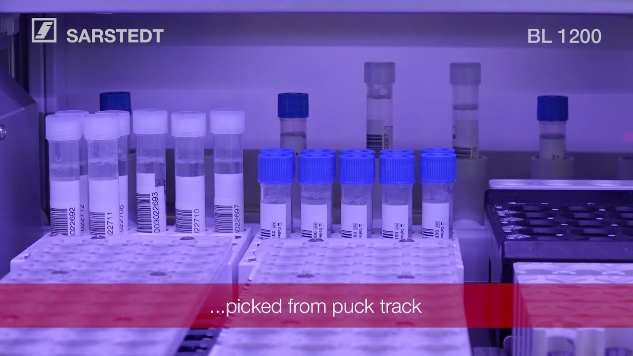 Processing of DNA Genotek saliva tubes on SARSTEDT Lab Automation (copyright SARSTEDT AG & Co. KG)