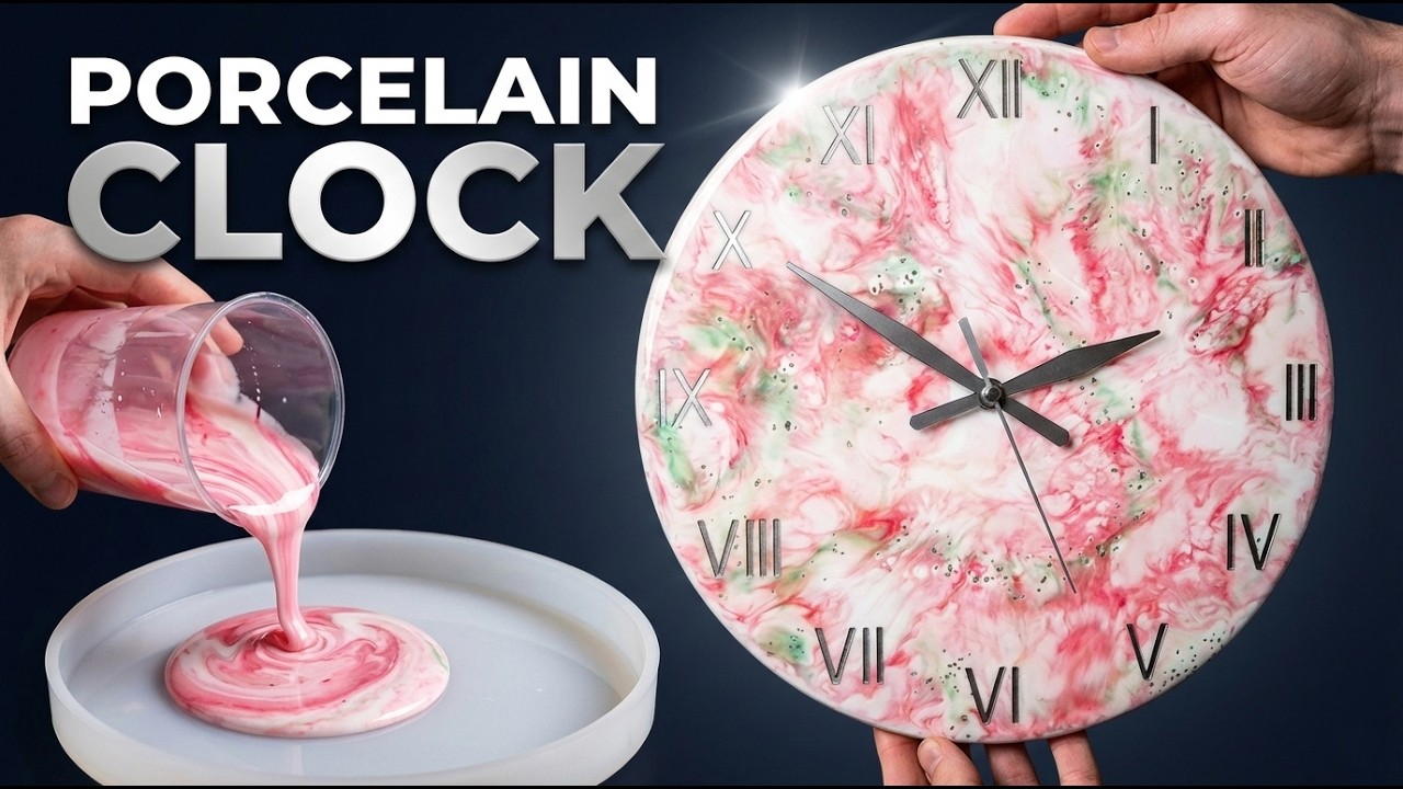 I Made a Stunning Epoxy Resin Clock ⏱️ | Satisfying Demold & Finishing Process – Resin Art