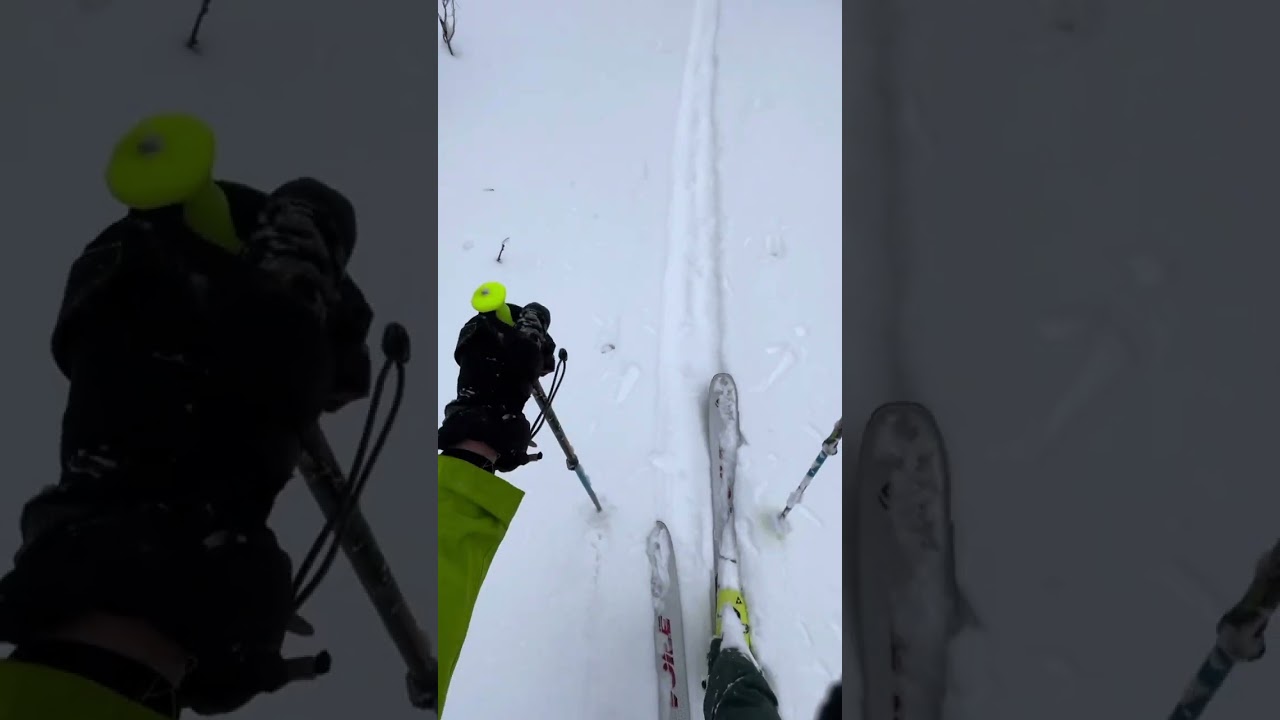 First Tracks on Tuckerbrook CCC Ski Trail - Franconia NH