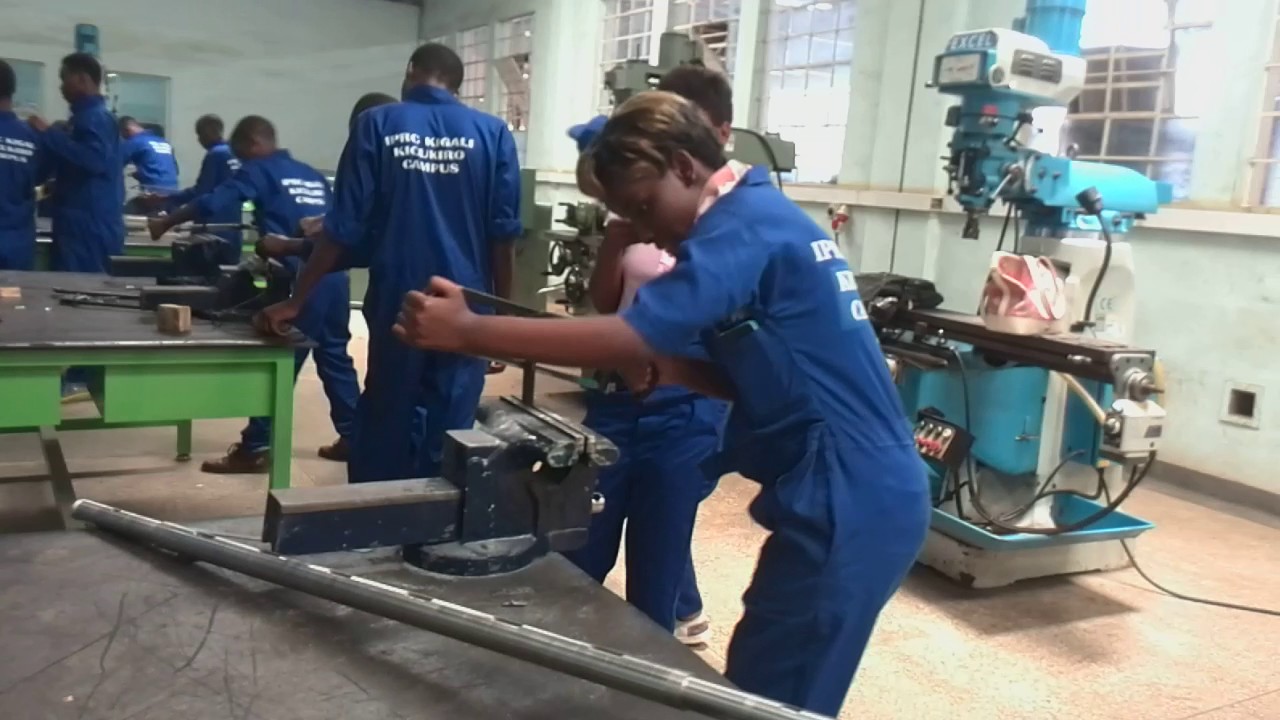Iprc Kigali electromechanicians in workshop