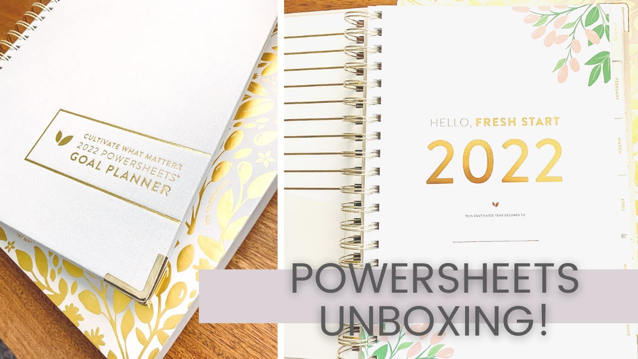 2022 Powersheets Unboxing and Flip Through