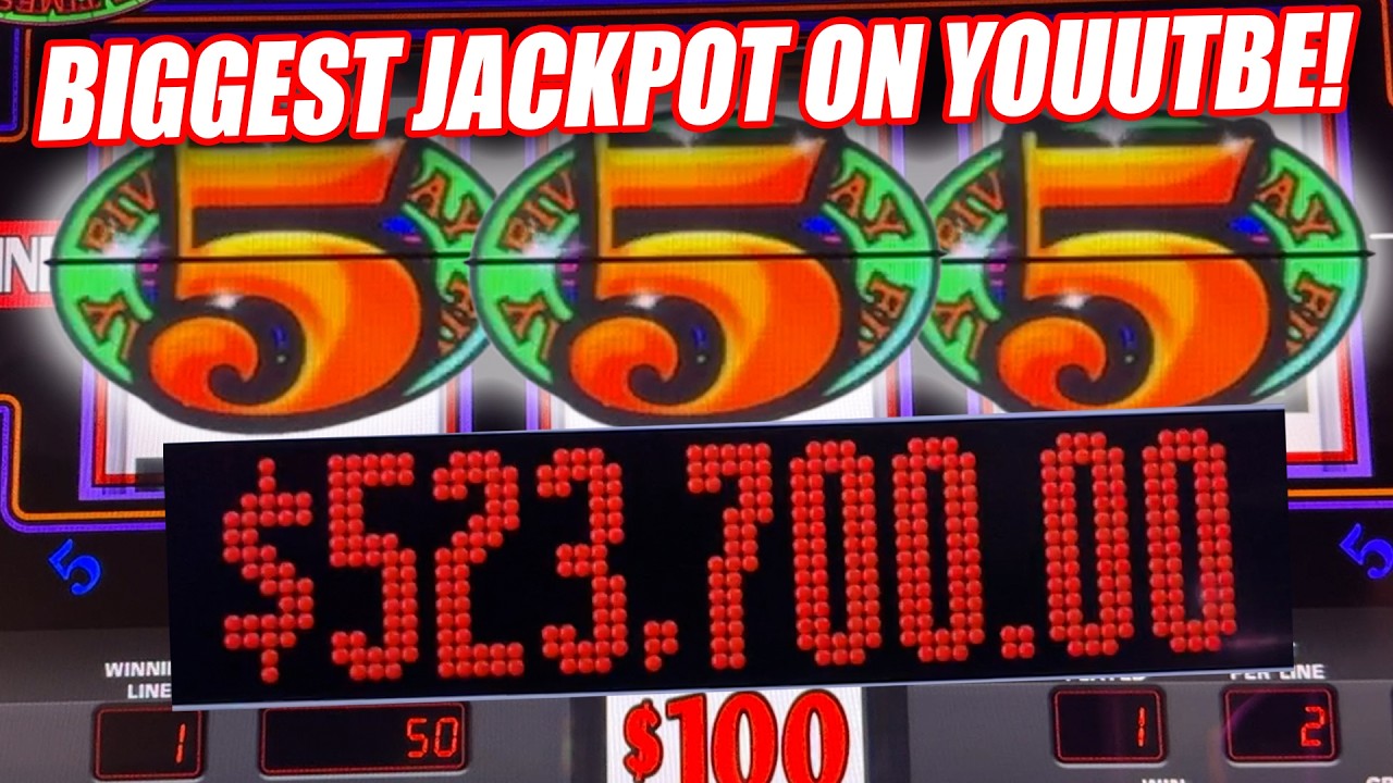 BIGGEST JACKPOT EVER ON SLOT MACHINE ★ 5 TIMES PAY / BLAZING 777