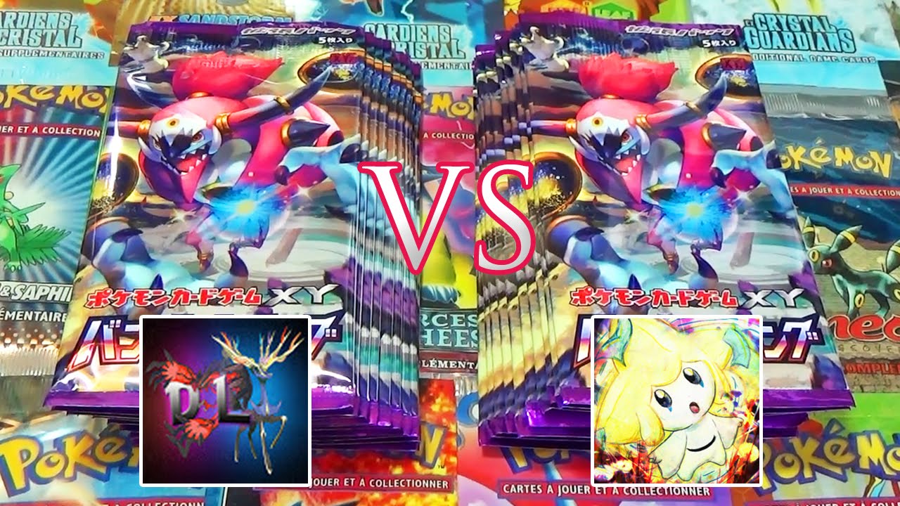 Ouverture de 20 boosters Pok&eacute;mon XY7 Bandit Ring - DavidLafargePokemon VS MissJirachi !