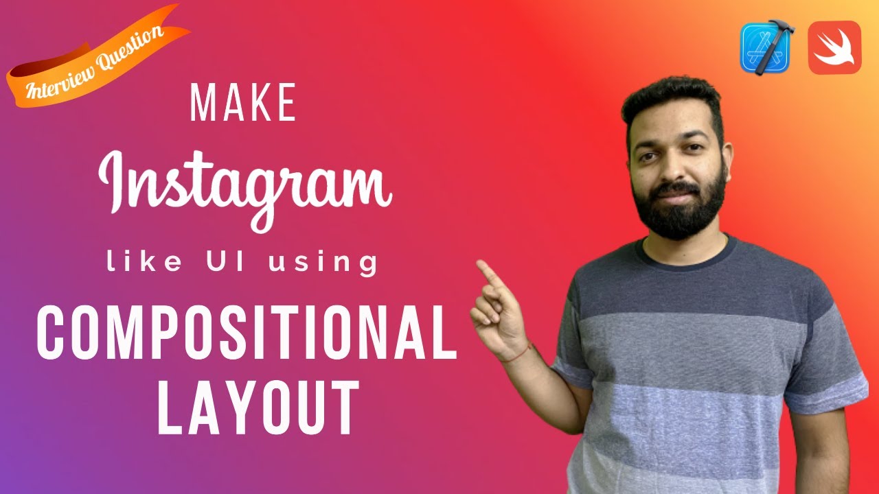 Build Instagram like UI using Compositional Layout | Swift | Xcode