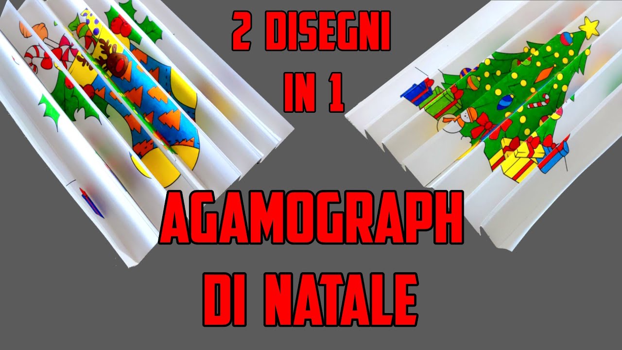 ✍🏼✂ AGAMOGRAPH di NATALE 🎄 Tutorial + Illusioni Ottiche e Arte Cinetica di Yaacob Agam 👨🏼‍🎨