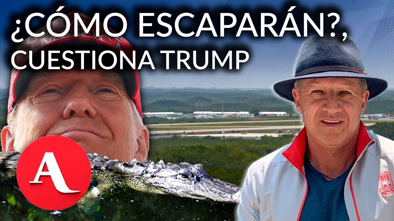 Trump inaugura prisión para migrantes rodeada de caimanes: Esquivel