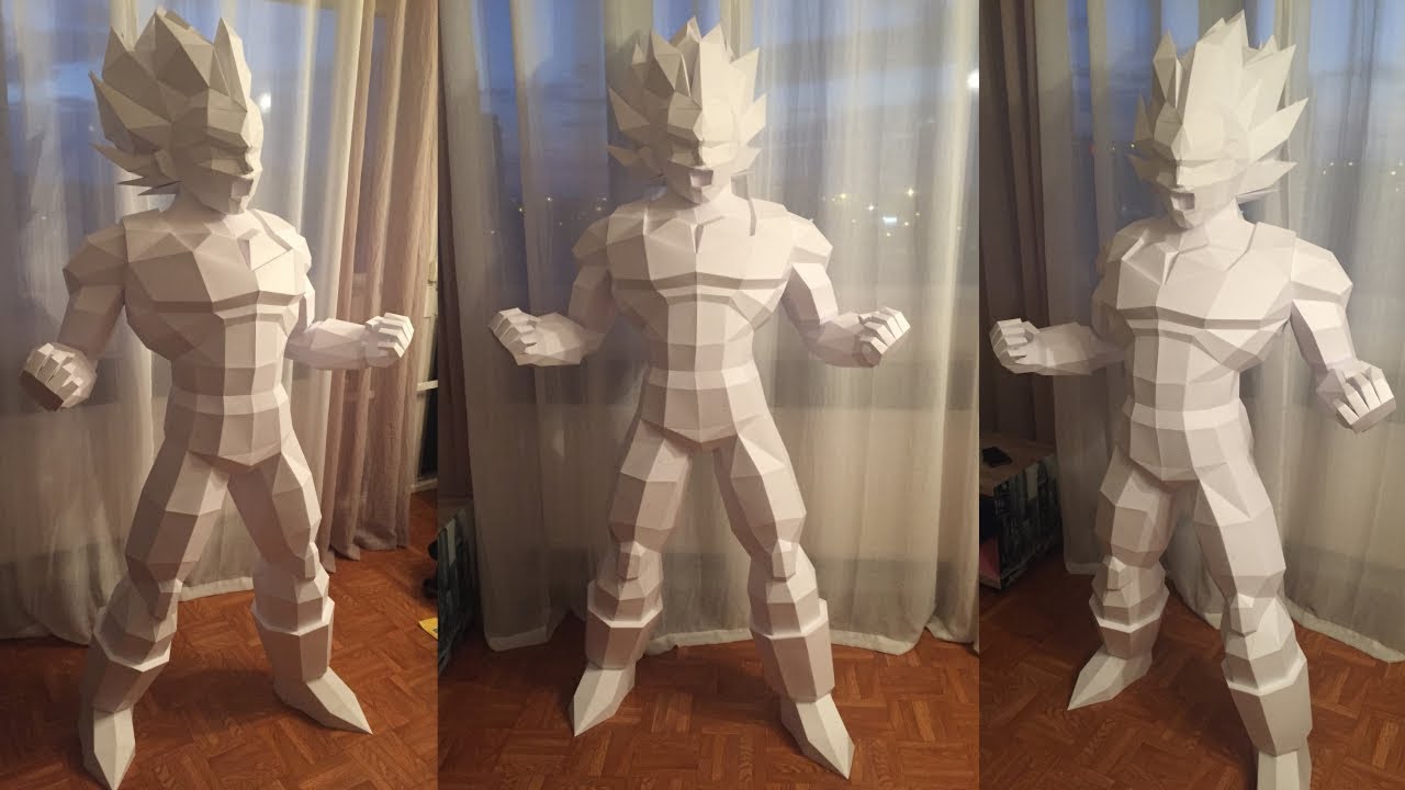 Dragon Ball Majin Vegeta Papercraft Life Size