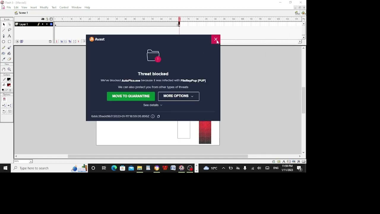 How to create a shape tween in macromedia flash5?