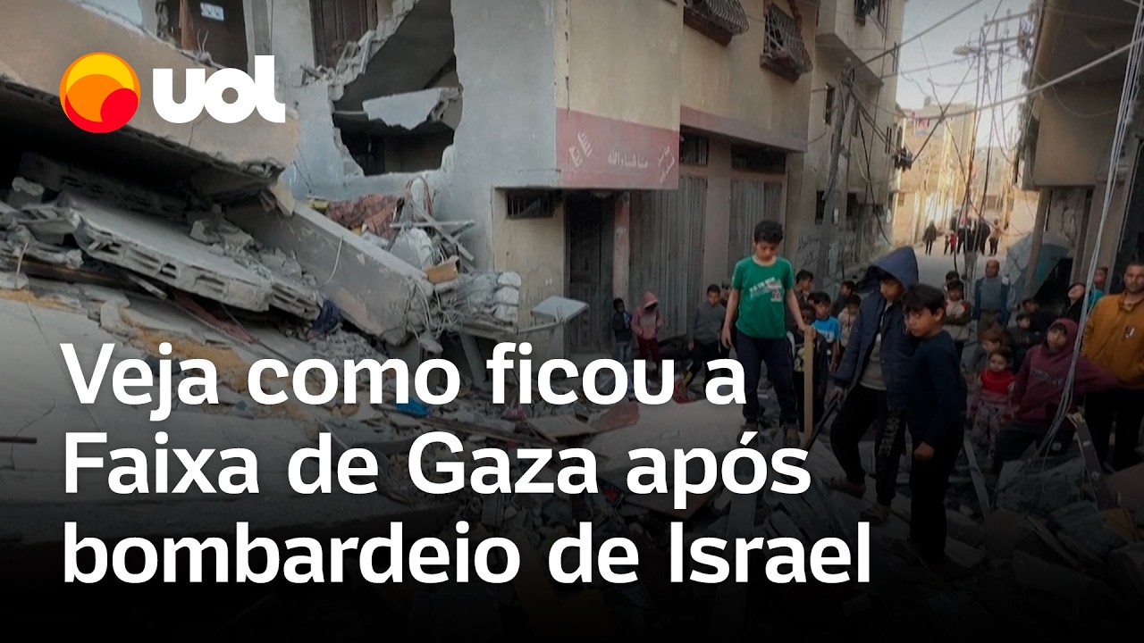 Israel x Hamas: bombardeio israelense deixa rastro de caos e destruição na Faixa de Gaza; vídeo