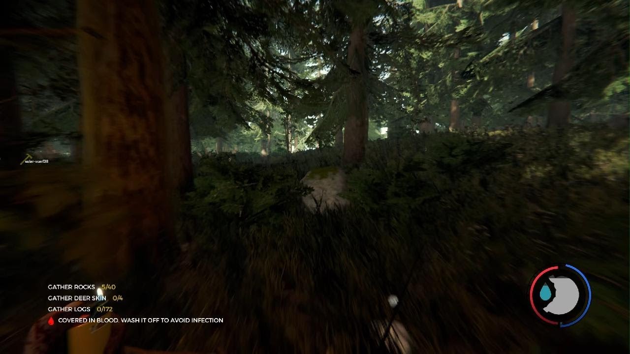 The Forest Multplayer ep3 hunting and getting attacked