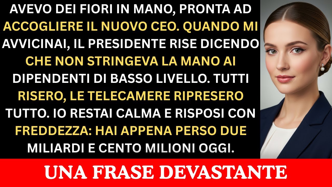 Il CEO si rifiutò di stringermi la mano, la mattina dopo sparirono 2,1 miliardi