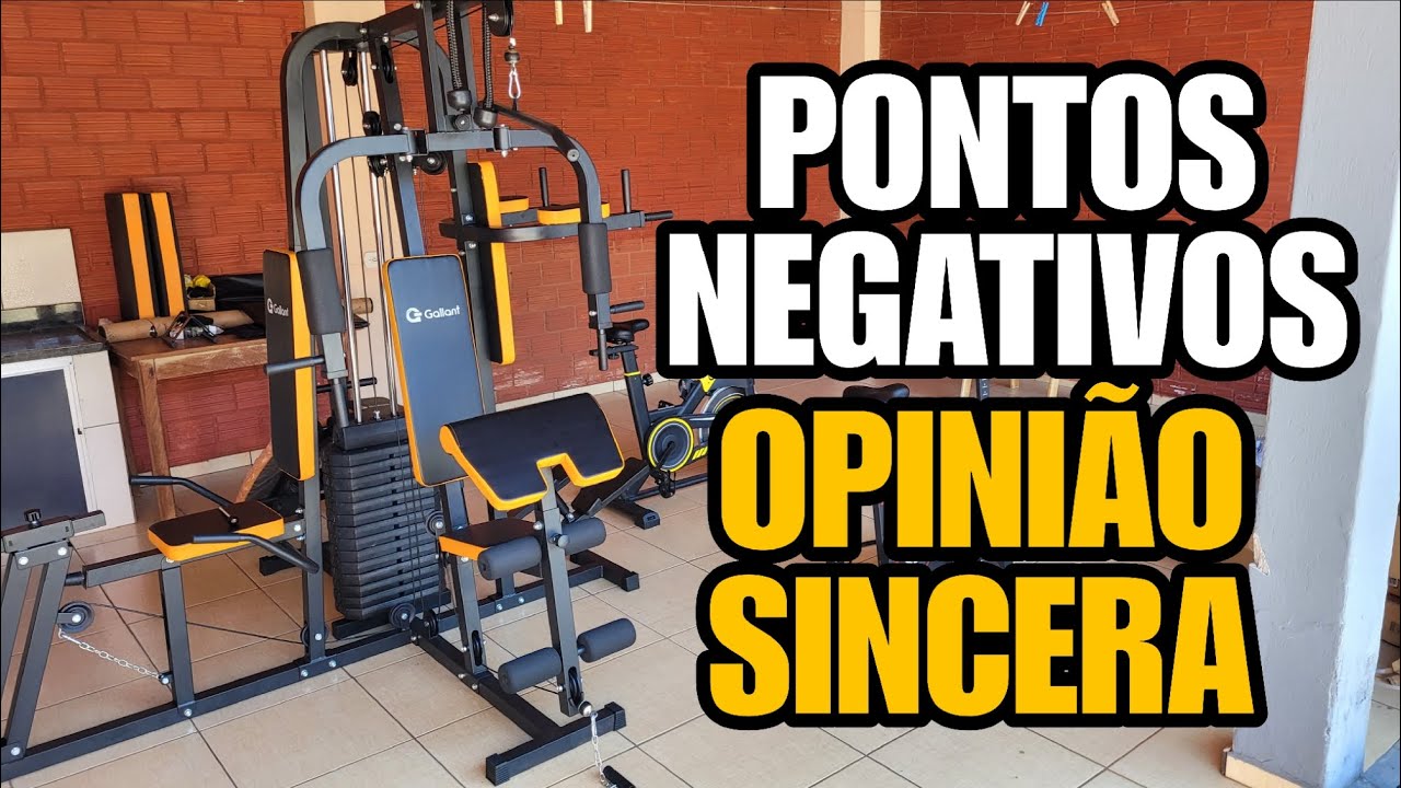 ESTAÇÃO DE MUSCULAÇÃO GALLANT 100KG | PONTOS NEGATIVOS DO APARELHO | OPINIÃO SINCERA