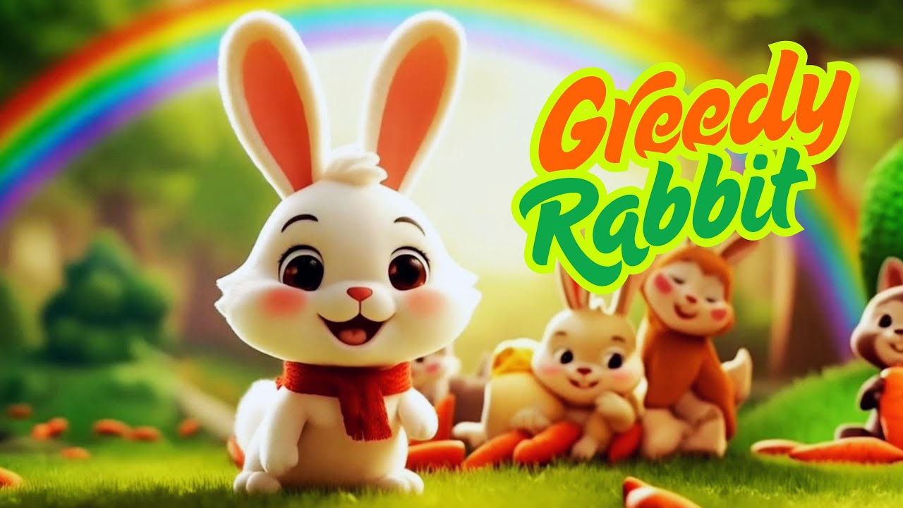 The Greedy Rabbit and the Magic Carrot 🐰✨ | Moral Story for Kids