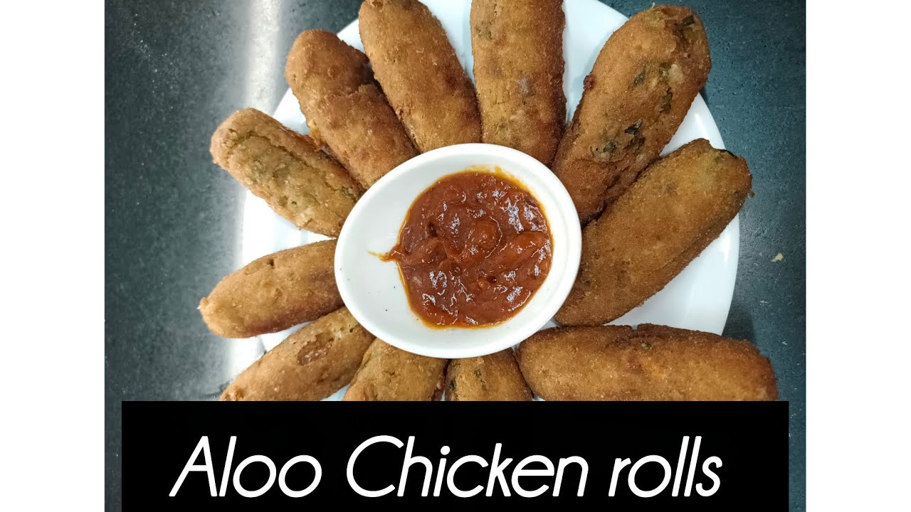 Aloo Chicken Rolls #chickenrolls #trending #viral #views #video #asmr 