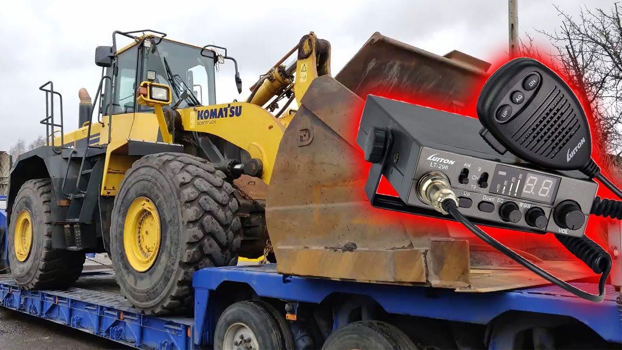 08 Montaż CB 12/24v Luiton LT-298 w !!! OGROMNEJ !!!   Ładowarce.  Było bardzo wysoko i wietrznie...