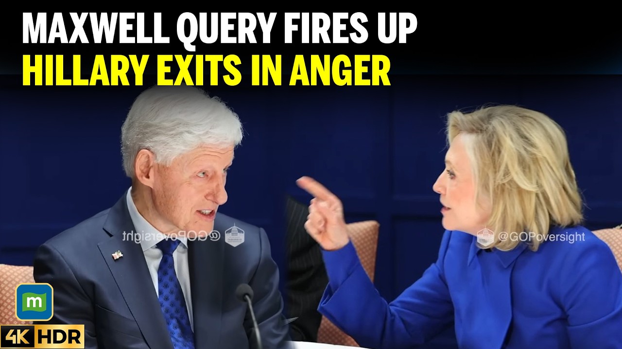 SHOCKING Moment: Hillary Slams Table, Walks Out Over Maxwell-Bill Query