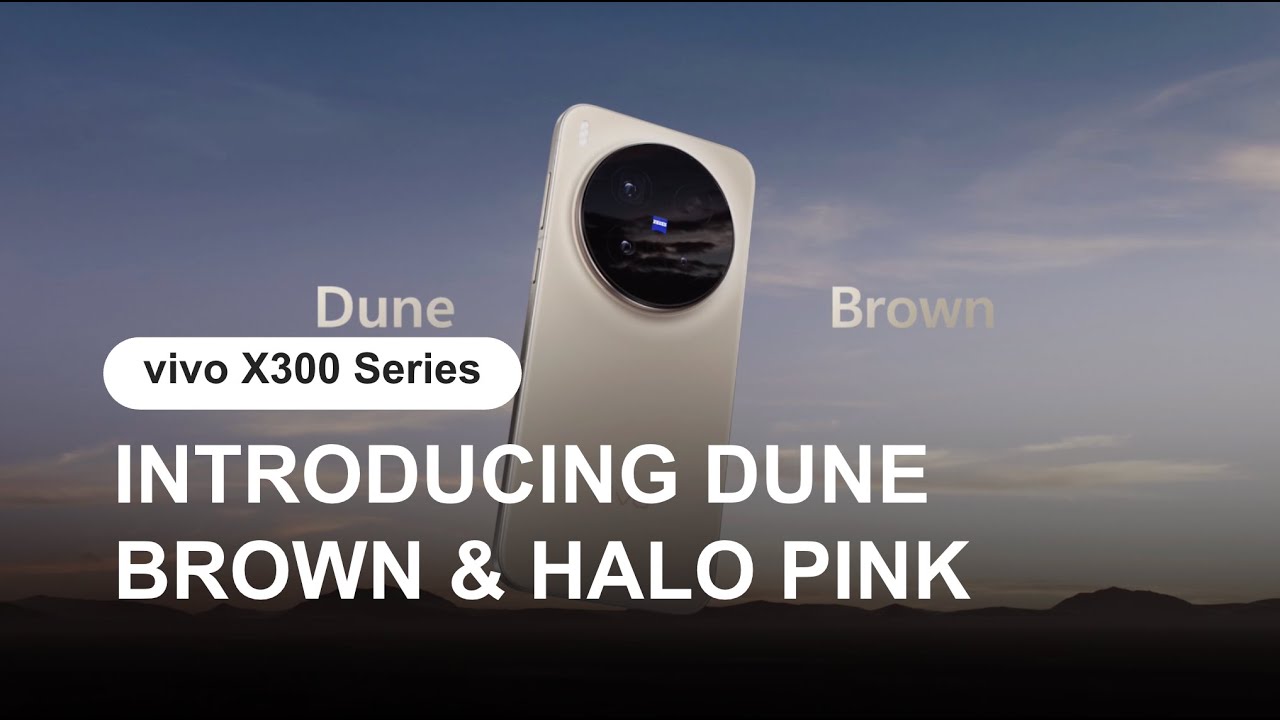 vivo X300 Series | Dune Brown & Halo Pink