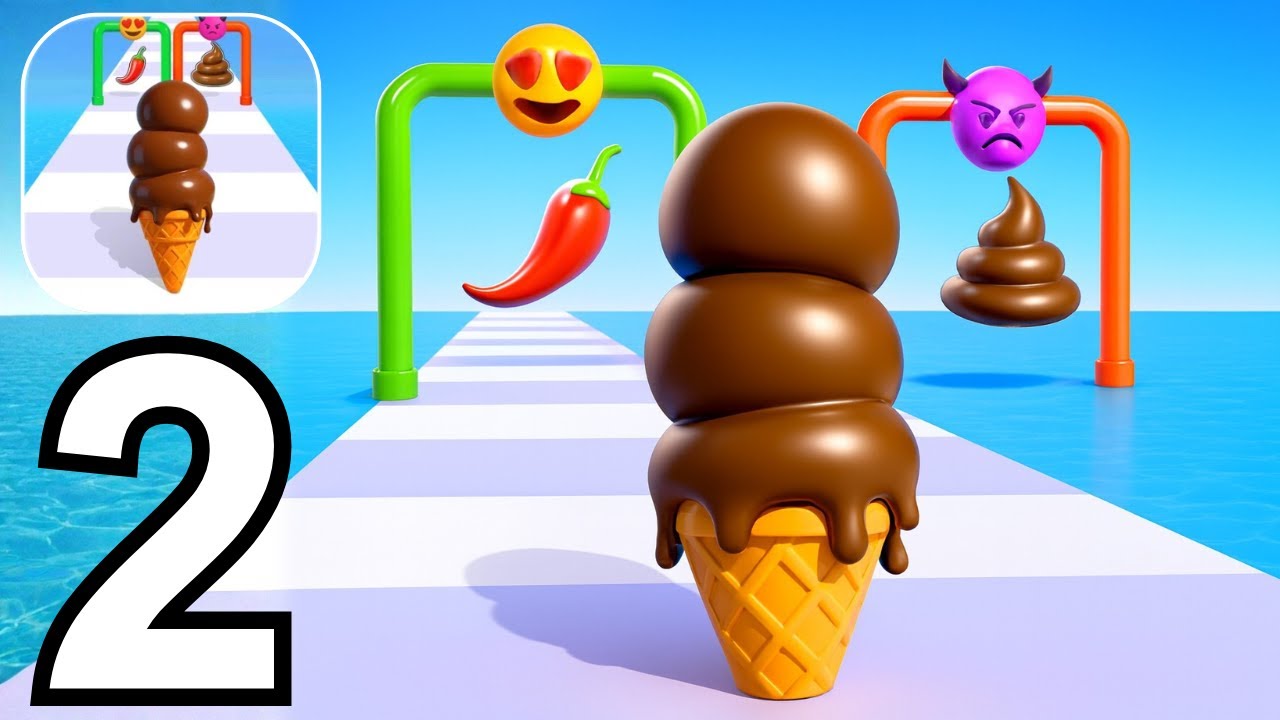 Stacky Ice Cream Runner Part 2 Gameplay Walkthrough Android IOS