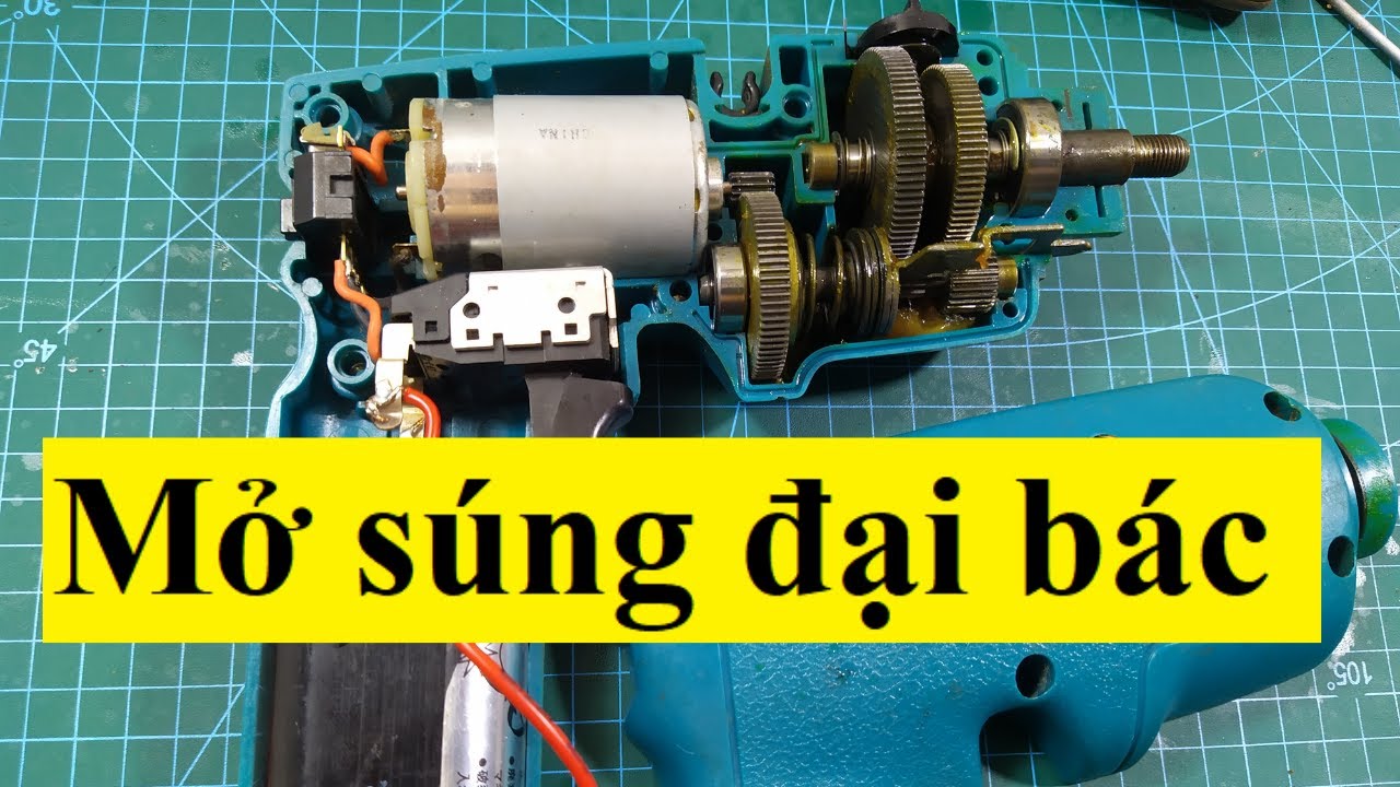 Bên trong khoan pin MAKITA nhật bãi Đại Bác có gì | Khoan pin bãi nhật