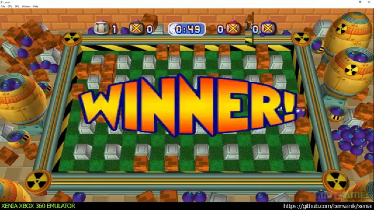Xenia Xbox 360 Emulator - Bomberman Live Ingame #2 TEST!