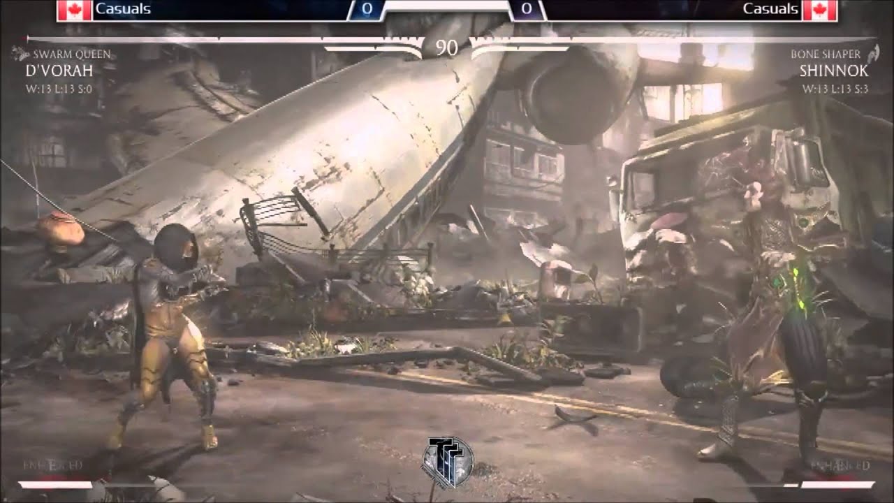 MKX Casuals: GunShow (Shinnok - Bone Shaper) vs HoneyBee (D'Vorah - Swarm Queen)