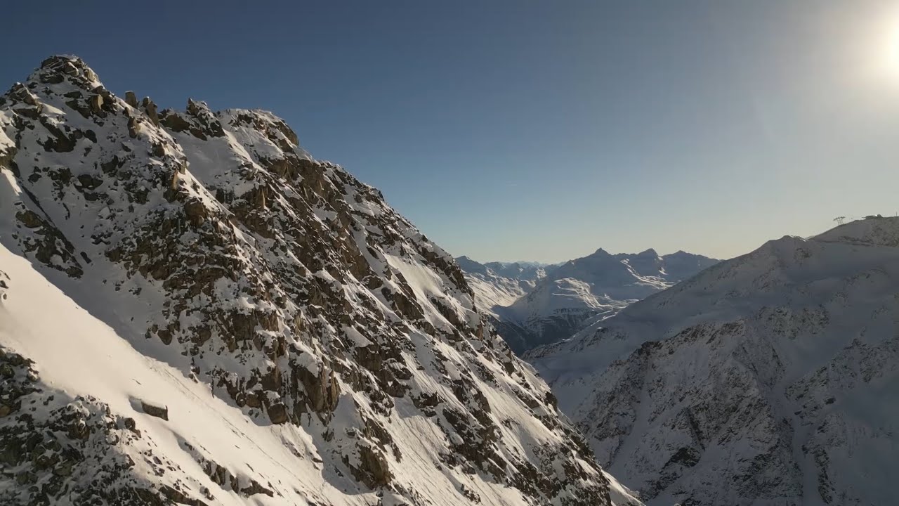 &Ouml;tztaler Alpen | Januari 2024 | Mountains | Winter | drone 4K