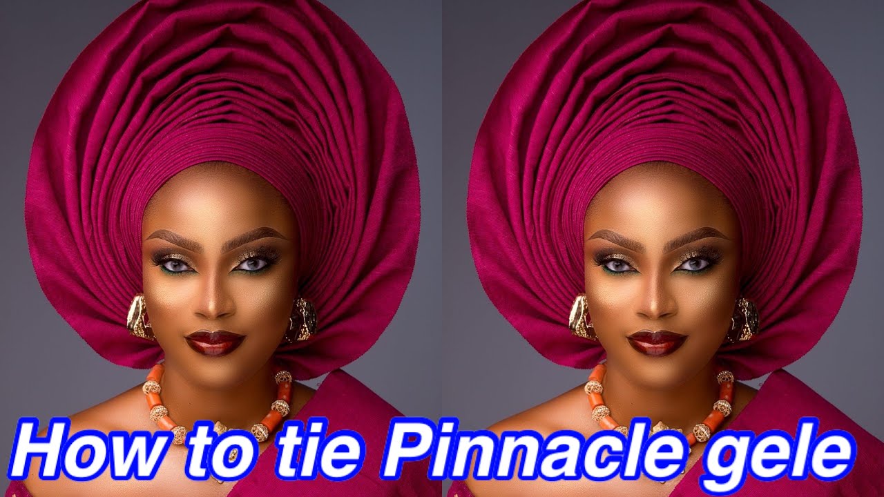 How to tie pinnacle gele for beginners 😻#gele #tutorial