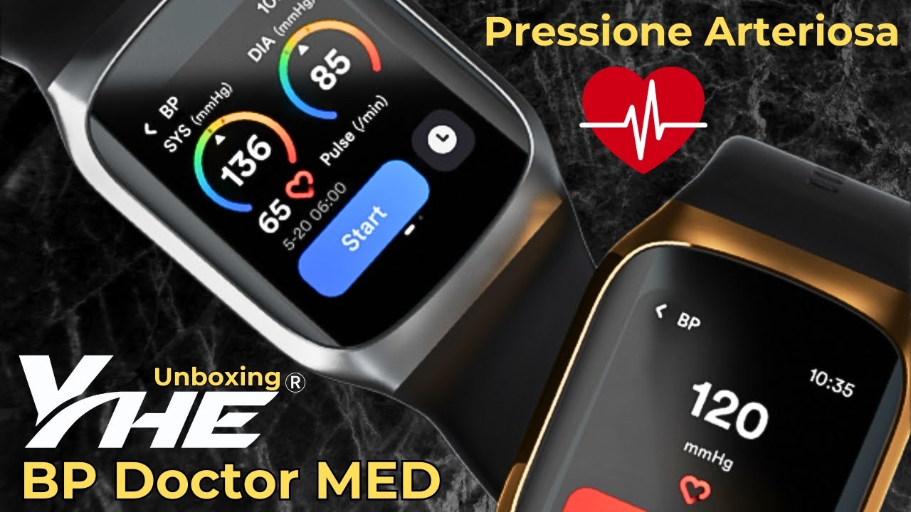 YHE BP Doctor MED Smartwatch con Cinturino GONFIABILE per Monitorare la PRESSIONE ARTERIOSA!
