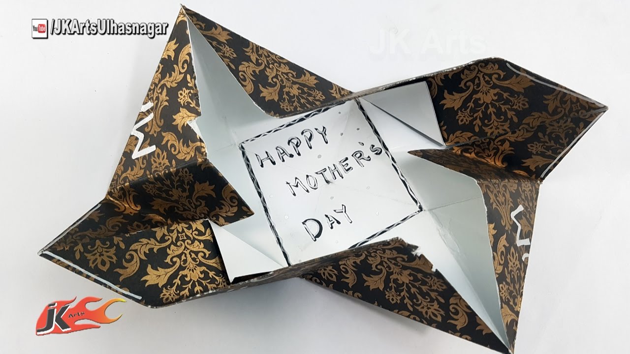 DIY Flasher Exploding Card for Scrapbook  | JK Arts 1219