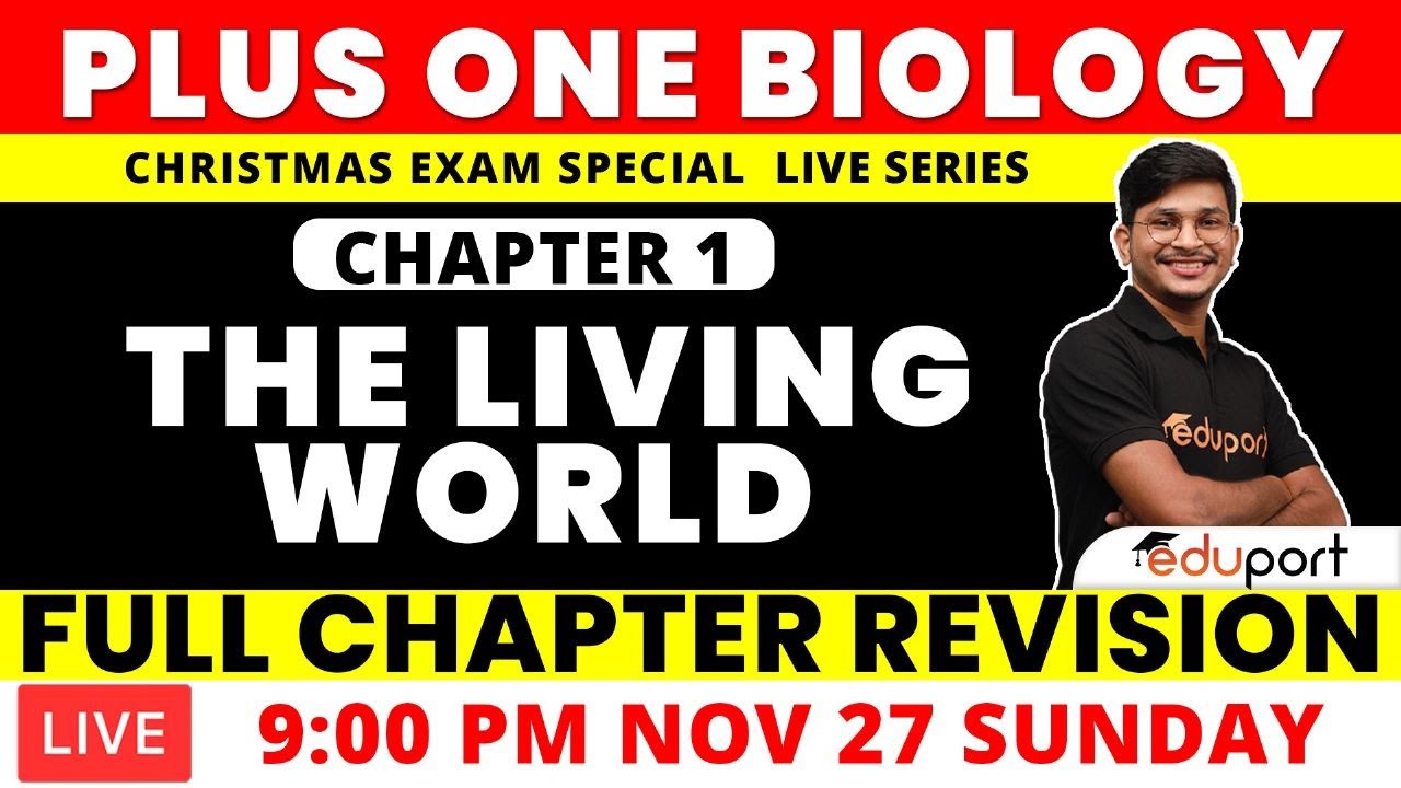 Plus One Christmas Exam Biology Chapter 1 Living World