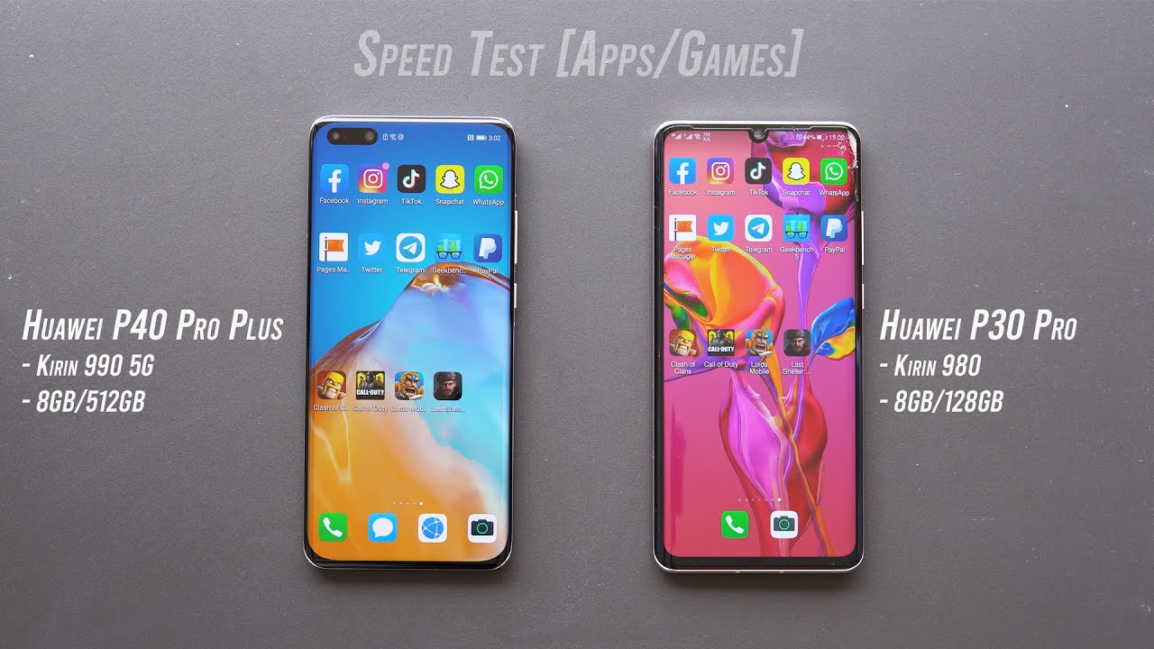 Huawei P40 Pro Plus vs P30 Pro Speed Test ⚡ | Kirin 990 5G vs Kirin 980