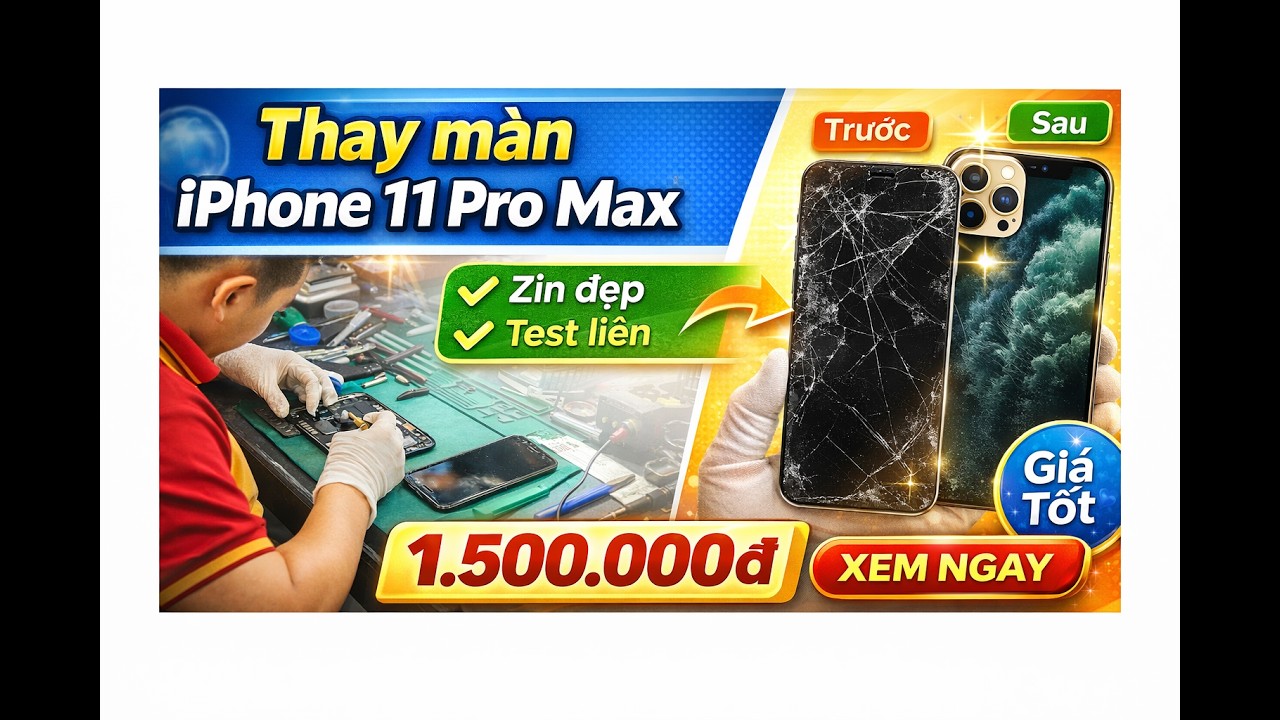 Màn iPhone 11 Pro Max bị sọc, liệt cảm ứng – Cách xử lý