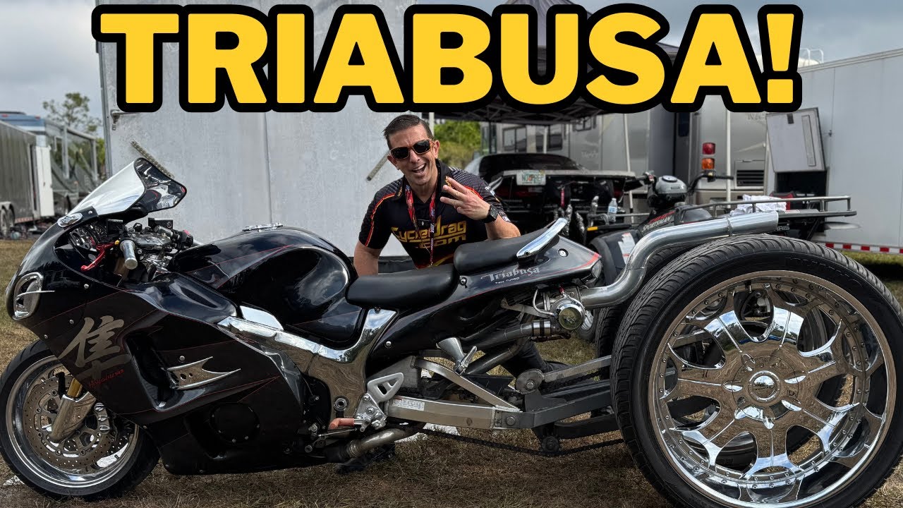 Они превратили Hayabusa в трайк с 28-дюймовыми колёсами! 🤯