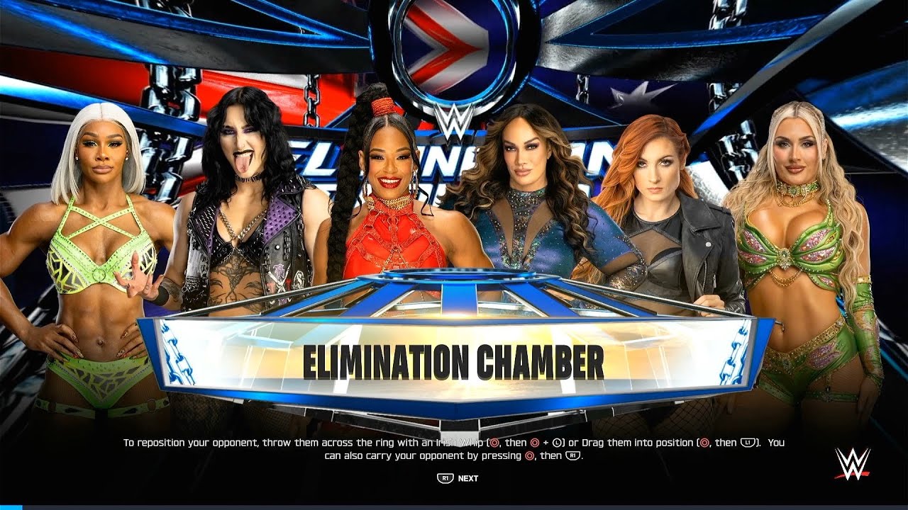 WWE 2K25 Gameplay - ELIMINATION CHAMBER