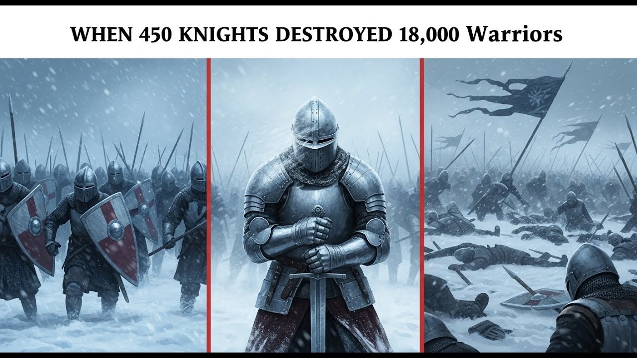 When 450 Knights DESTROYED 18,000 Crusaders on Frozen Ice | Alexander Nevsky 1242