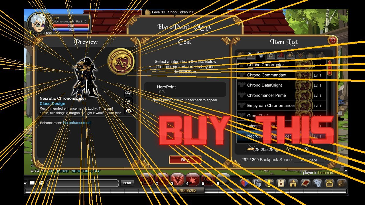 AQW - Necrotic Chronomancer Overview + Tutorial