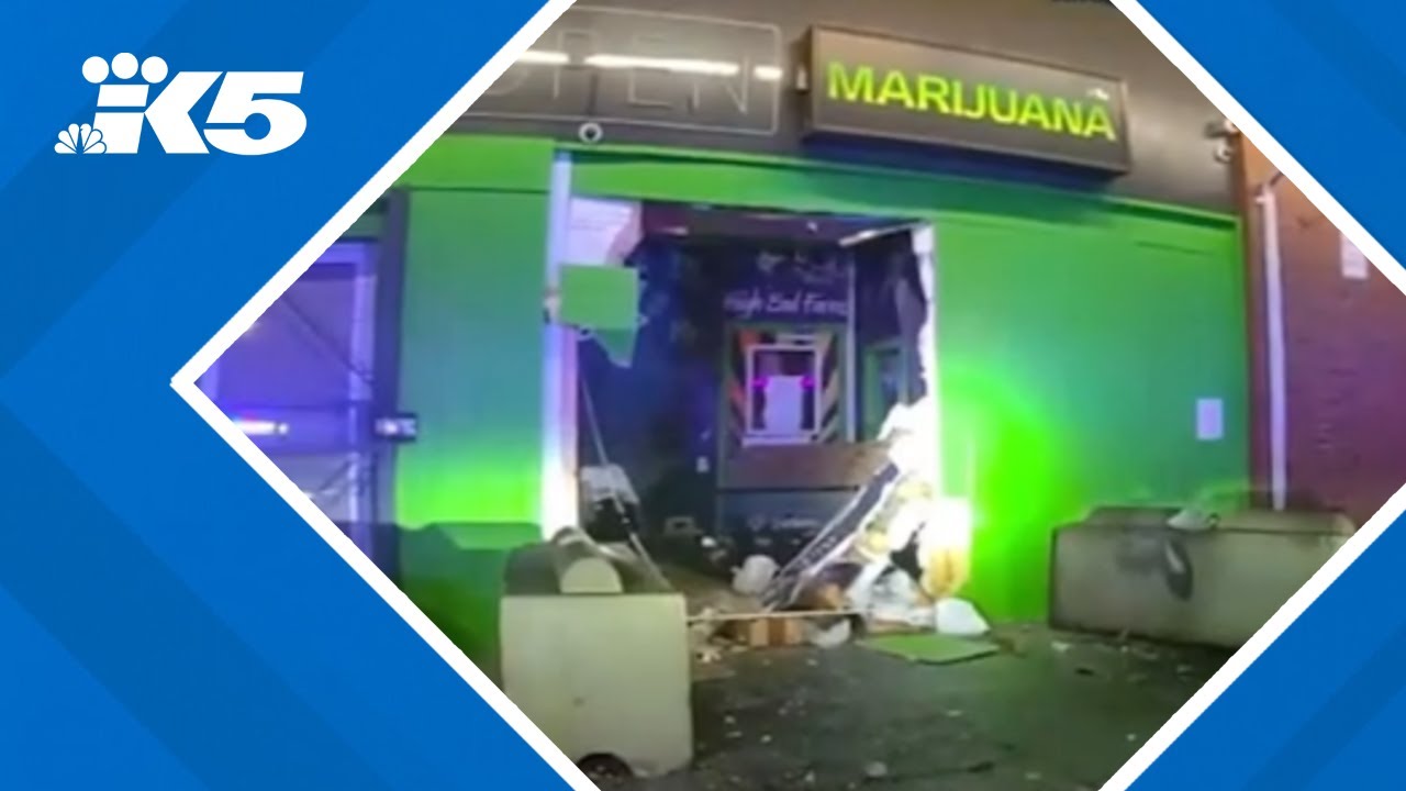 5 suspects on the run after cannabis shop smash-and-grab in Snohomish County