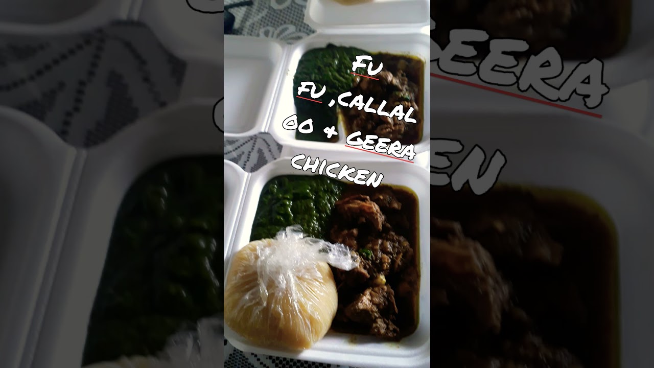 my African menu