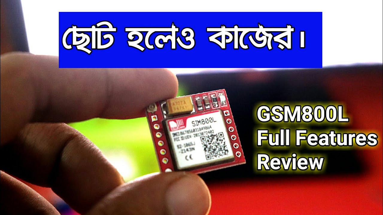 GSM SIM800L Module Full Features and Review