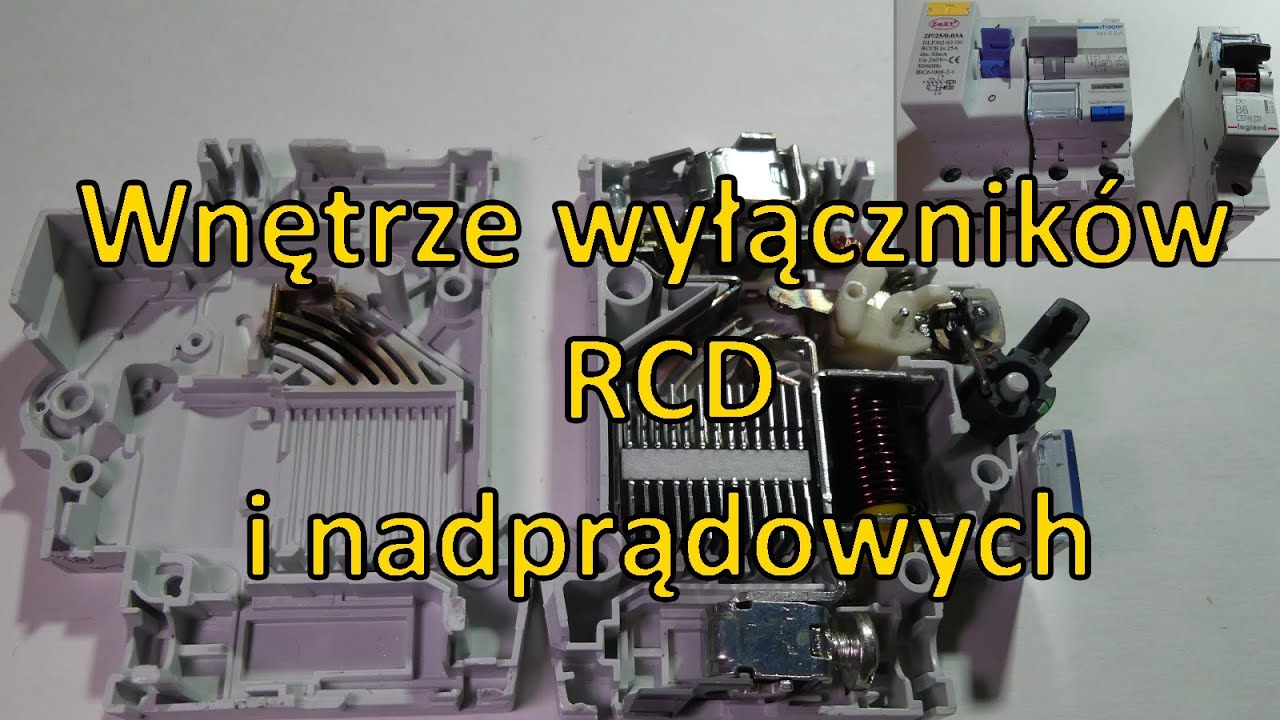 Wnętrze wyłączników RCD i nadprądowych - #30 edu elektroda.pl