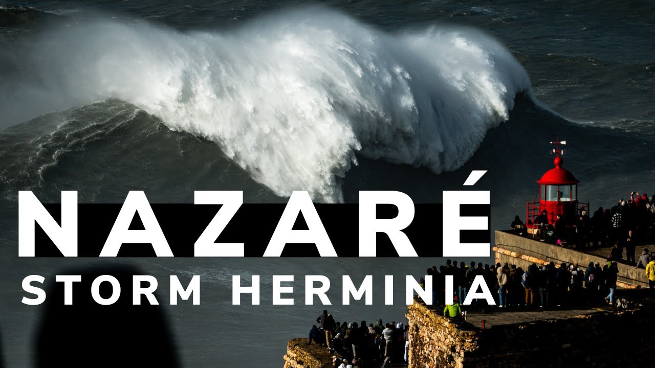 Storm Herminia Hits Nazaré