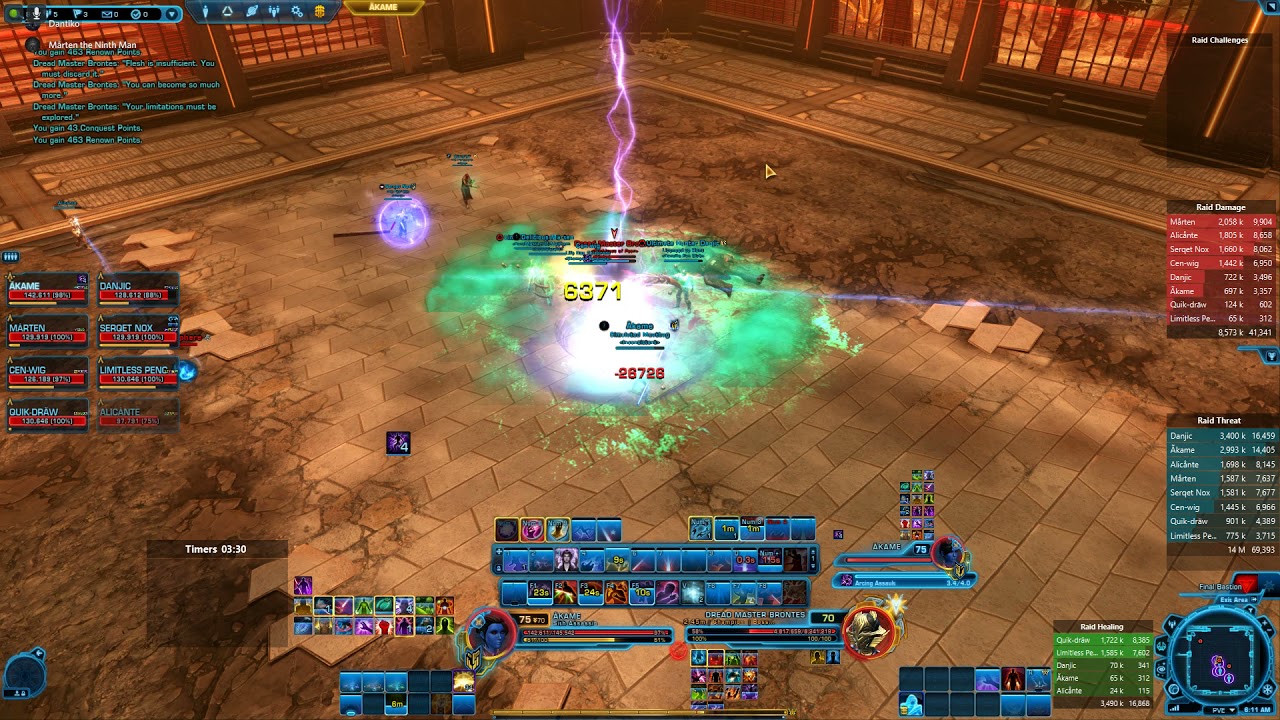 SWTOR [6.3] 8M NiM Dread Fortress - Dread Master Brontes