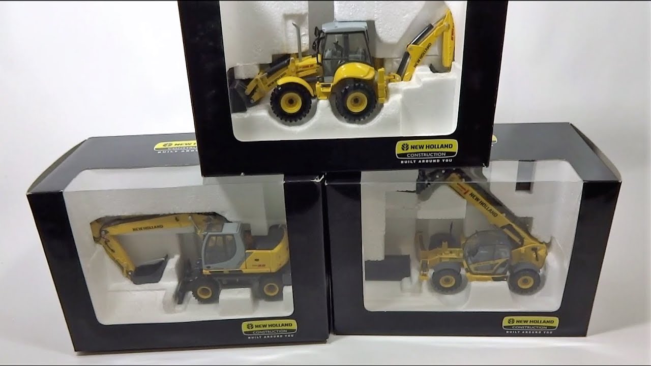 1:50 New Holland Backhoe Telehandler and Excavator Arrive from Australia!
