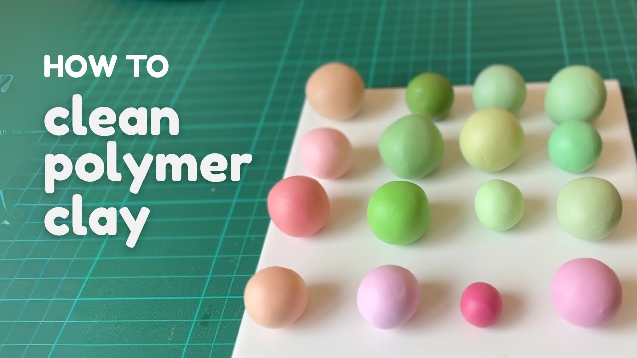 How to remove dust from Polymer Clay (Unbaked & baked) ✨