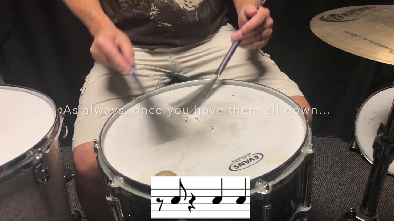 Jazz Brushes: Left Hand Comping Using the 3-3-2 Patterns